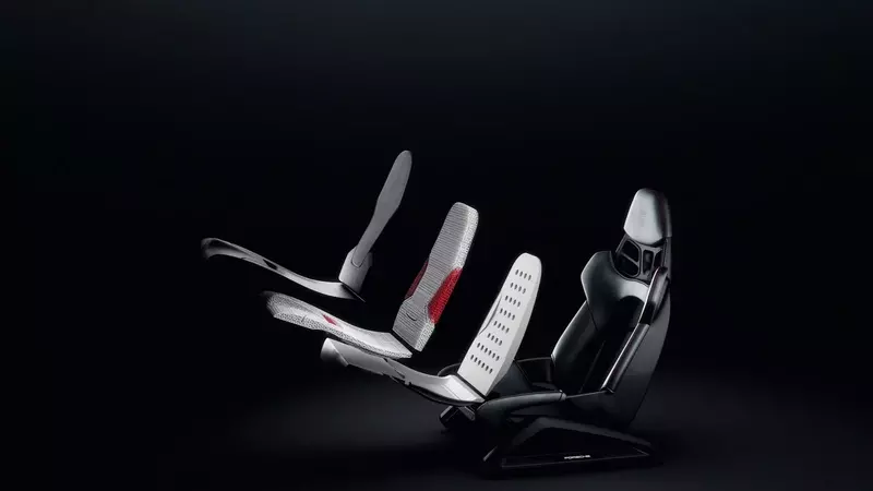 Porsche launches 3D-printed sports seats.