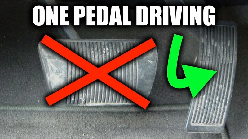 What is one-pedal driving of electric vehicles?