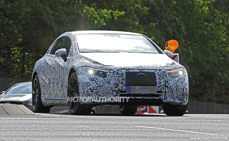 Spy shots of the 2021 Mercedes-Benz EQS: the interior of the electric sedan is spotted