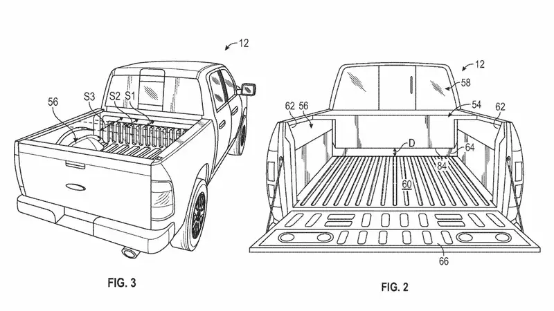 The electric Ford F-150 can be released with a gas range extender on the cargo area.