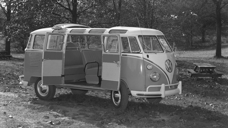 VW buses with 23 windows have been developed for excursions in the Swiss Alps