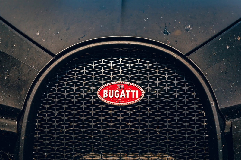 The Bugatti macaroon badge is made of silver and takes 10 hours to produce.