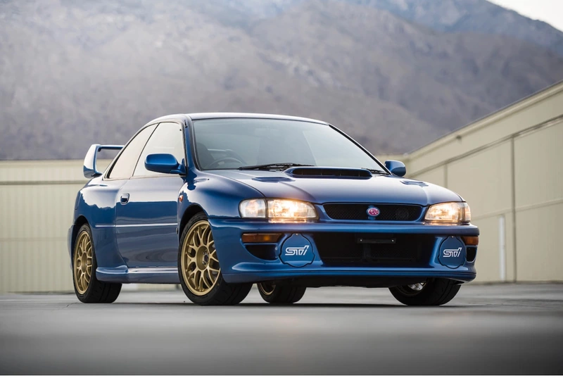 1998 Subaru Impreza 22B STI sold for a six-figure sum at a Bring A Trailer auction