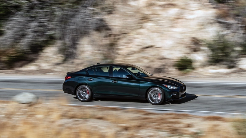 2023 Infiniti Q50 with rainbow color option.